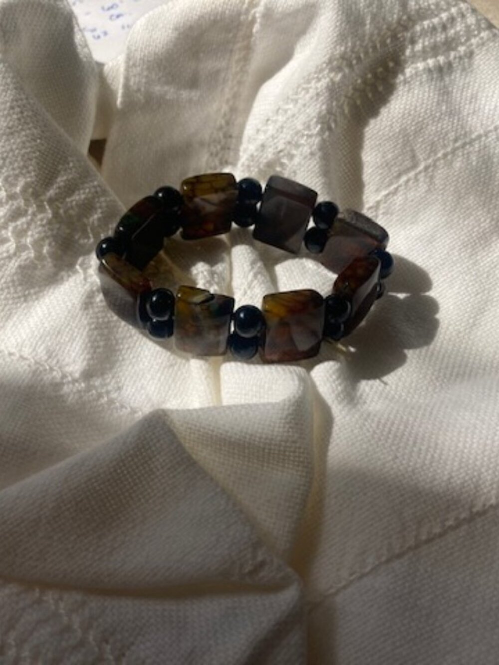 Brown Square Bed Bracelet